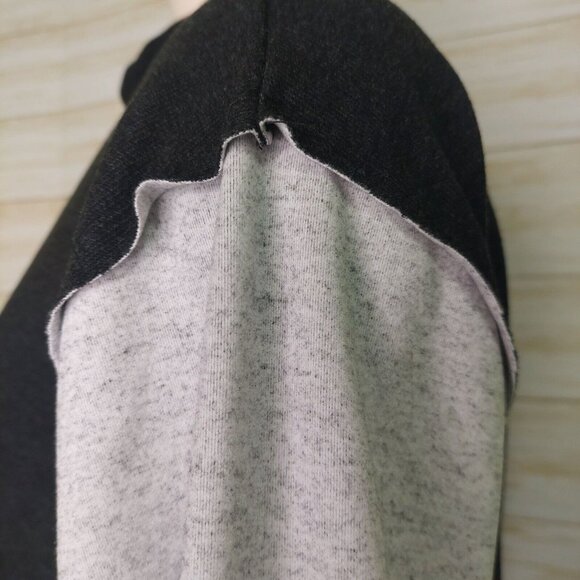 NWT Calme By Johhny Was Womens Pullover Mock Neck Sweatshirt Black/Gray Small - Picture 4 of 14